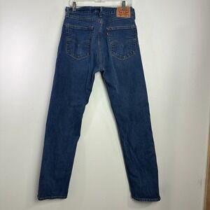 Levis 505 Jeans Mens 36x34‎ (34x32) Regular Fit Dark Wash Stretch Denim Western
